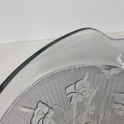 -272- GLASSWARE | Iris & Herringbone Jeanette Glass Co. | Pitcher, Tumbler, & Cordial