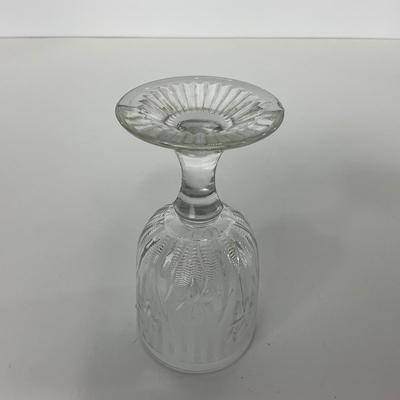 -272- GLASSWARE | Iris & Herringbone Jeanette Glass Co. | Pitcher, Tumbler, & Cordial