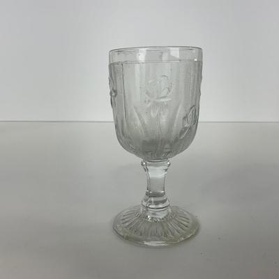 -272- GLASSWARE | Iris & Herringbone Jeanette Glass Co. | Pitcher, Tumbler, & Cordial
