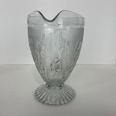 -272- GLASSWARE | Iris & Herringbone Jeanette Glass Co. | Pitcher, Tumbler, & Cordial