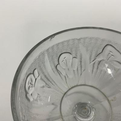 -274- GLASSWARE | Iris & Herringbone Jeanette Glass Co. | Creamers , Sugar, & Sherbet