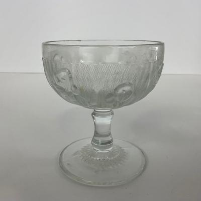 -274- GLASSWARE | Iris & Herringbone Jeanette Glass Co. | Creamers , Sugar, & Sherbet