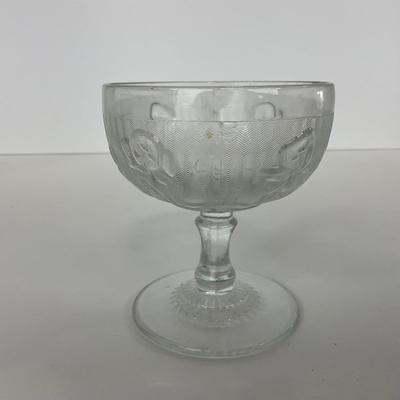 -274- GLASSWARE | Iris & Herringbone Jeanette Glass Co. | Creamers , Sugar, & Sherbet