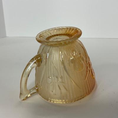 -275- GLASSWARE | Peach Iris & Herringbone Jeanette Glass Co.