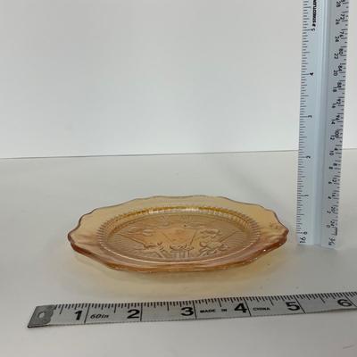 -275- GLASSWARE | Peach Iris & Herringbone Jeanette Glass Co.