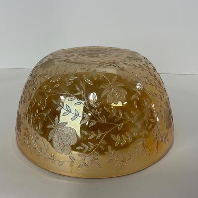 -277- GLASSWARE | Floragold Louisa Jeanette Glass Co. | Large Bowl