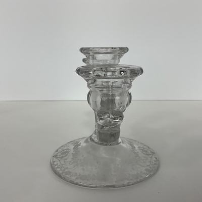 -278- GLASSWARE | Misc. Etched Rose Dishes