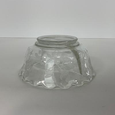 -278- GLASSWARE | Misc. Etched Rose Dishes