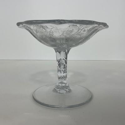 -278- GLASSWARE | Misc. Etched Rose Dishes