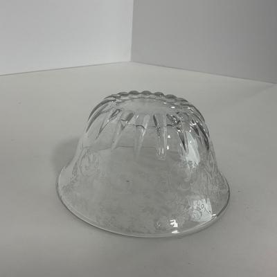 -278- GLASSWARE | Misc. Etched Rose Dishes