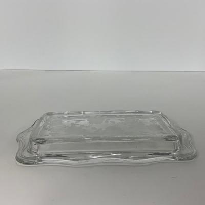 -278- GLASSWARE | Misc. Etched Rose Dishes