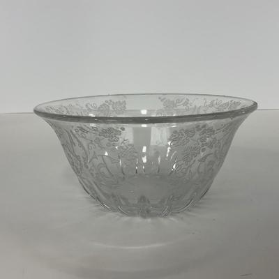 -278- GLASSWARE | Misc. Etched Rose Dishes