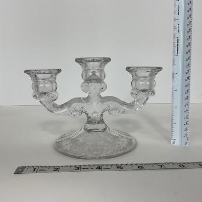 -278- GLASSWARE | Misc. Etched Rose Dishes