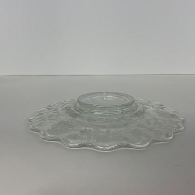 -278- GLASSWARE | Misc. Etched Rose Dishes