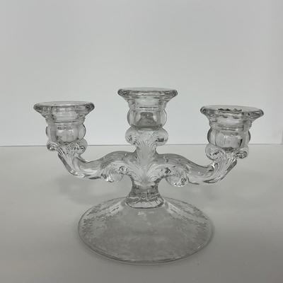 -278- GLASSWARE | Misc. Etched Rose Dishes