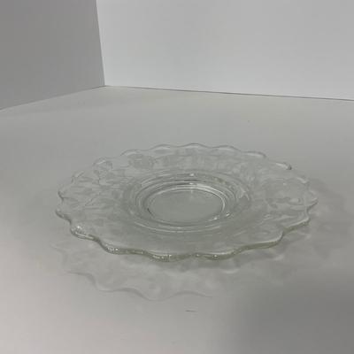 -278- GLASSWARE | Misc. Etched Rose Dishes