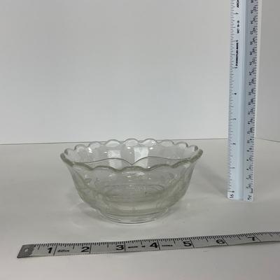 -278- GLASSWARE | Misc. Etched Rose Dishes