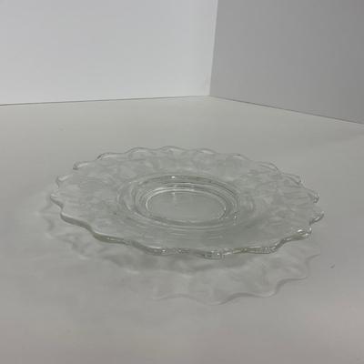 -278- GLASSWARE | Misc. Etched Rose Dishes