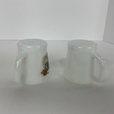 -279- GLASSWARE | Game Birds Fire King Anchor Hocking Glass Co. | Mugs & Ashtray