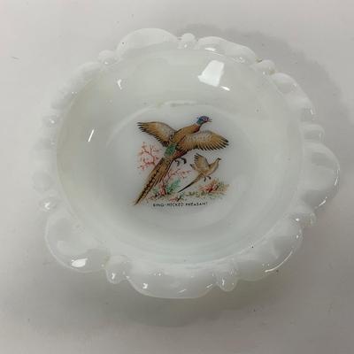 -279- GLASSWARE | Game Birds Fire King Anchor Hocking Glass Co. | Mugs & Ashtray