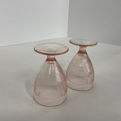-281- GLASSWARE | Homespun Fine Rib Jeanette Glass Co. | Glasses