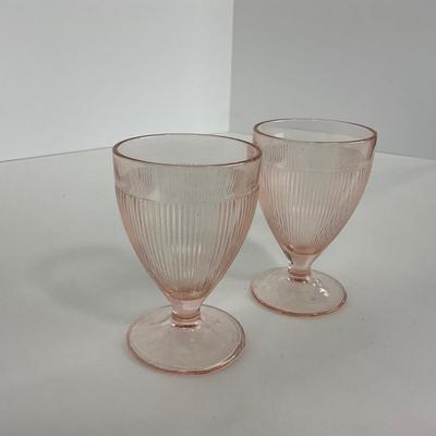 -281- GLASSWARE | Homespun Fine Rib Jeanette Glass Co. | Glasses