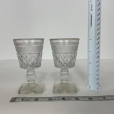-282- GLASSWARE | Cape Cod Imperial Glass Co. | Cordial And Salt & Pepper Shakers