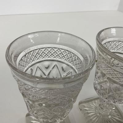 -282- GLASSWARE | Cape Cod Imperial Glass Co. | Cordial And Salt & Pepper Shakers