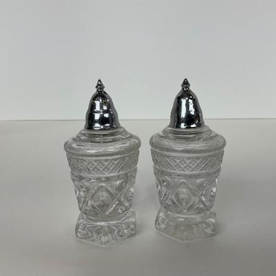 -282- GLASSWARE | Cape Cod Imperial Glass Co. | Cordial And Salt & Pepper Shakers