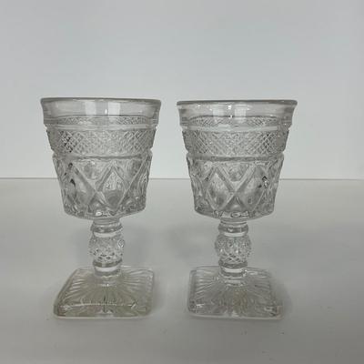 -282- GLASSWARE | Cape Cod Imperial Glass Co. | Cordial And Salt & Pepper Shakers