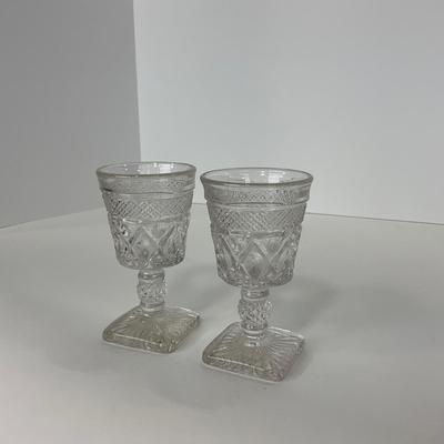 -282- GLASSWARE | Cape Cod Imperial Glass Co. | Cordial And Salt & Pepper Shakers
