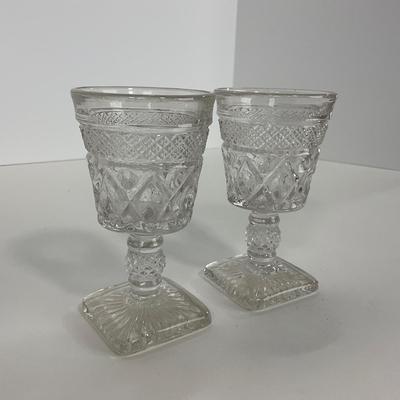 -282- GLASSWARE | Cape Cod Imperial Glass Co. | Cordial And Salt & Pepper Shakers