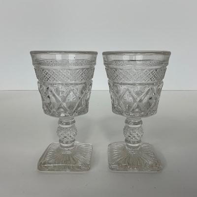 -282- GLASSWARE | Cape Cod Imperial Glass Co. | Cordial And Salt & Pepper Shakers