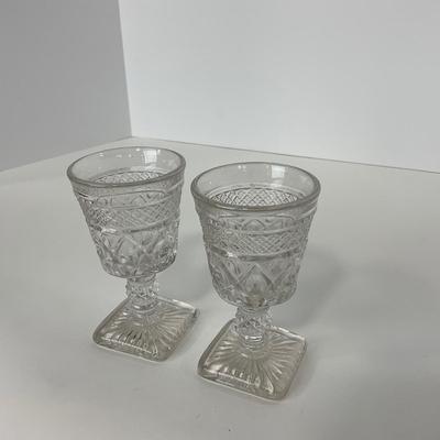 -282- GLASSWARE | Cape Cod Imperial Glass Co. | Cordial And Salt & Pepper Shakers