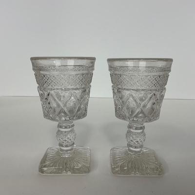 -282- GLASSWARE | Cape Cod Imperial Glass Co. | Cordial And Salt & Pepper Shakers