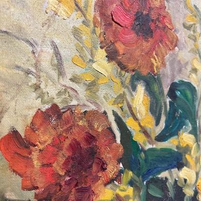 LOT 8 - Vintage Floral Painting