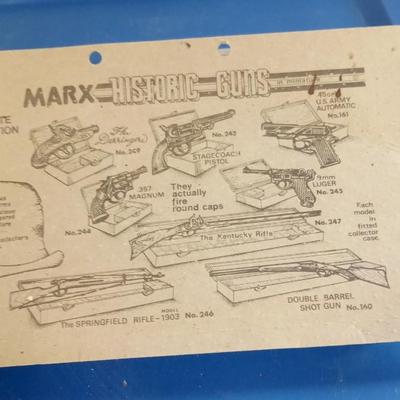 LOT 97 MARX MINIATURE HISTORIC GUN