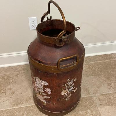 Heavy Painted Milk Can