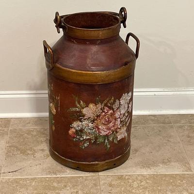 Heavy Painted Milk Can