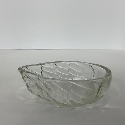 -283- GLASSWARE | Vintage Depression Glass Duck | Painted Trinket Box