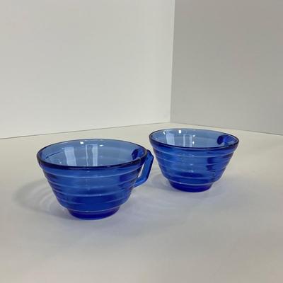 -286- GLASSWARE | Moderntone Hazel Atlas Glass Co. | Cups & Saucers