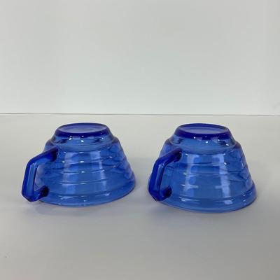 -286- GLASSWARE | Moderntone Hazel Atlas Glass Co. | Cups & Saucers