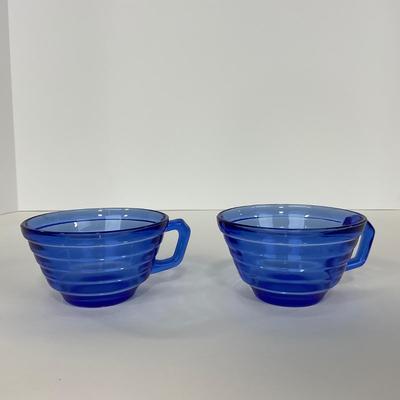 -286- GLASSWARE | Moderntone Hazel Atlas Glass Co. | Cups & Saucers