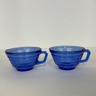 -286- GLASSWARE | Moderntone Hazel Atlas Glass Co. | Cups & Saucers