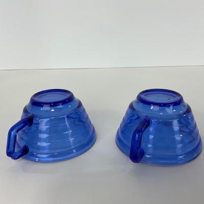 -286- GLASSWARE | Moderntone Hazel Atlas Glass Co. | Cups & Saucers