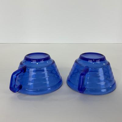 -287- GLASSWARE | Moderntone Hazel Atlas Glass Co. | Cups & Saucers