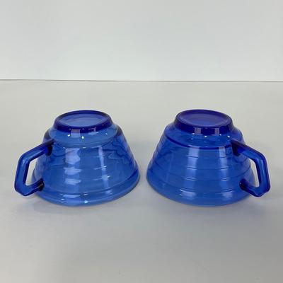 -287- GLASSWARE | Moderntone Hazel Atlas Glass Co. | Cups & Saucers