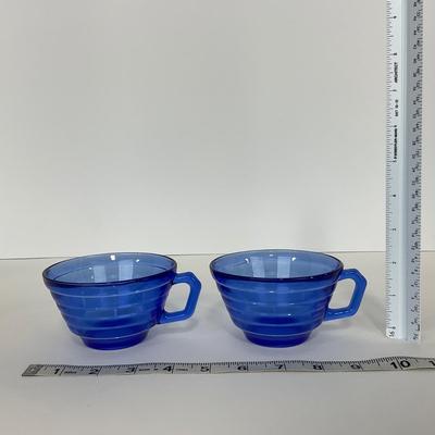 -287- GLASSWARE | Moderntone Hazel Atlas Glass Co. | Cups & Saucers