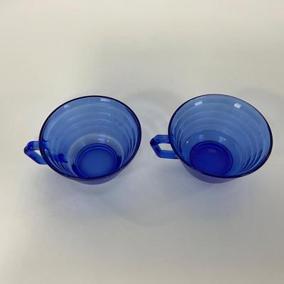 -287- GLASSWARE | Moderntone Hazel Atlas Glass Co. | Cups & Saucers