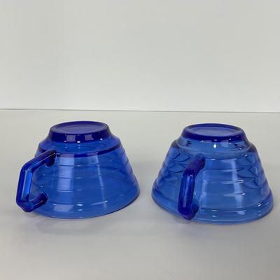 -287- GLASSWARE | Moderntone Hazel Atlas Glass Co. | Cups & Saucers